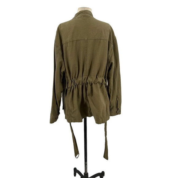 Free People In Our Nature Cargo Jacket in Olive Green Size‎ Small - Picture 9 of 14